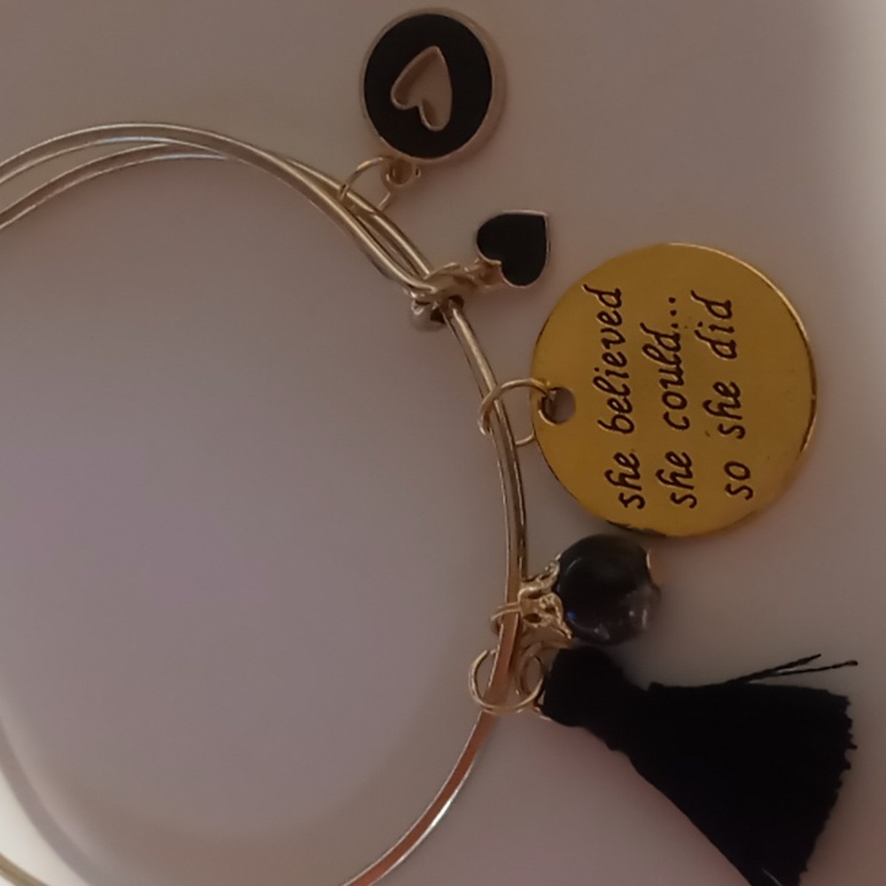Inspirational bangle bracelets she believed she could so she did